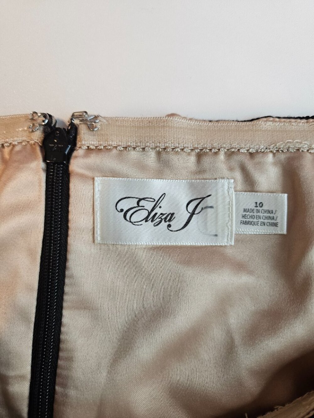 Eliza J Off The Shoulder Floral Lace Sheath Dress Black Women's 10 Formal Event - Picture 7 of 11